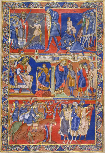 Scene della vita di Davide da Master of Morgan the Leaf